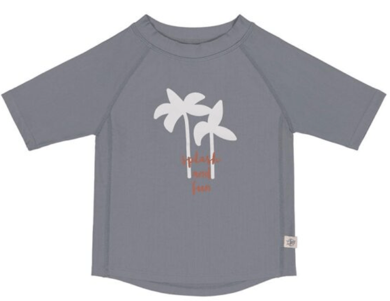 camiseta bebé playa palmeras
